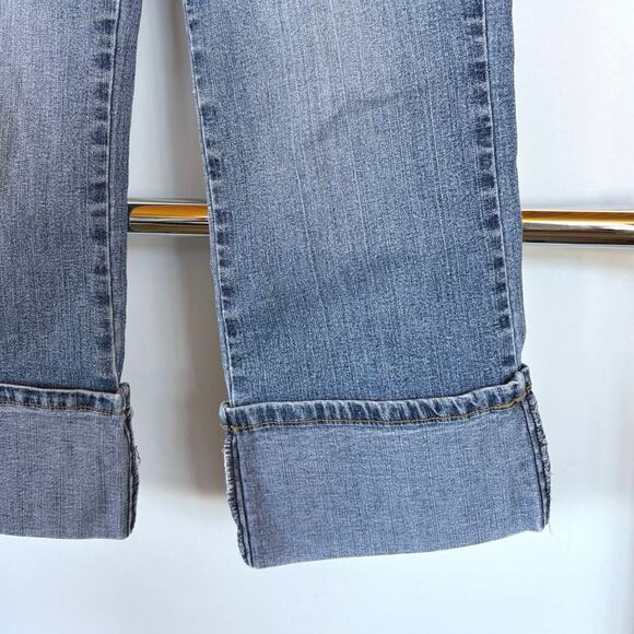 Baby Phat Y2K Cuffed Medium Wash Jeans 2000s McBling Jersey Shore EUC Womens 3 - Picture 4 of 12